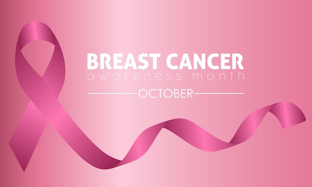 Vector illustration design concept of breast cancer awareness month observed on every october Mature content