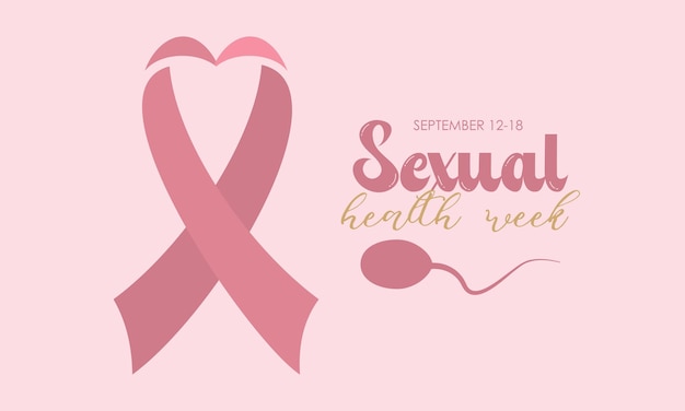 Vector illustration design concept of Sexual Health Week observed on every september