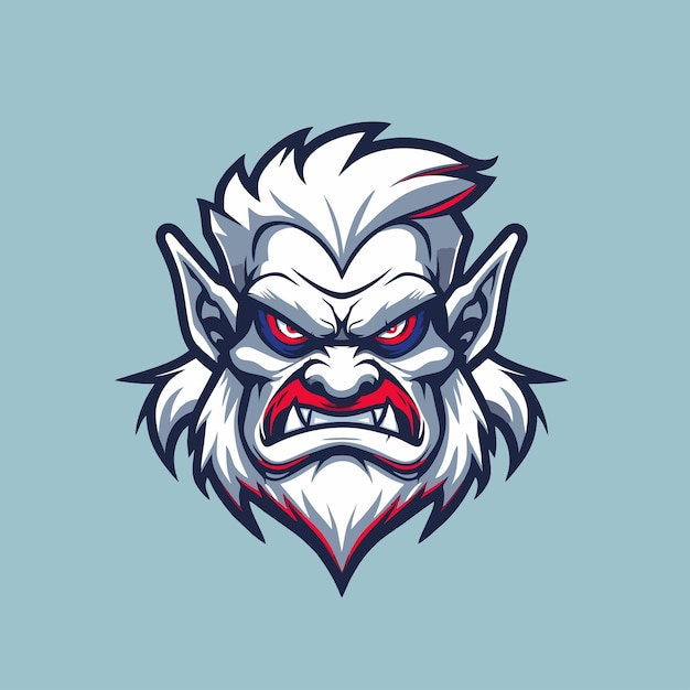 Vector illustration design of troll monster Esport logo