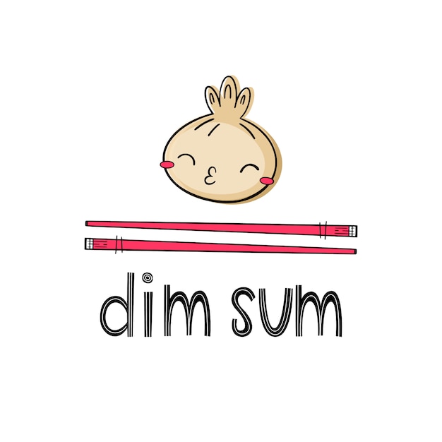 Vector illustration of Dim Sum