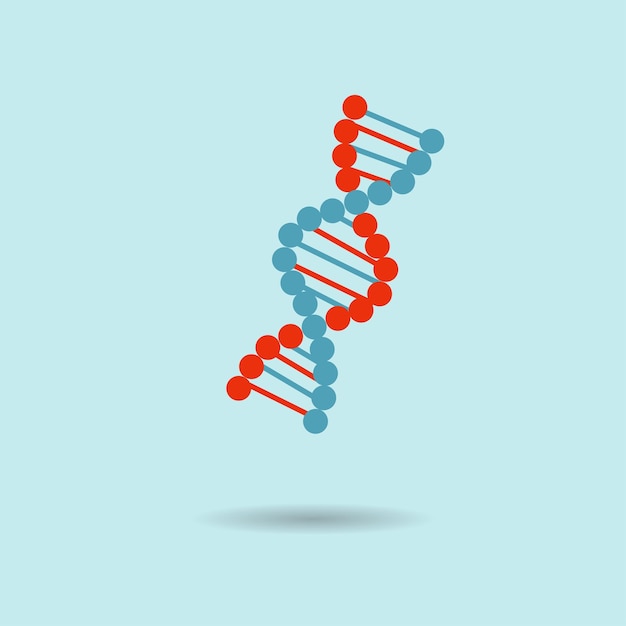 Vector illustration DNA icon flat desgn