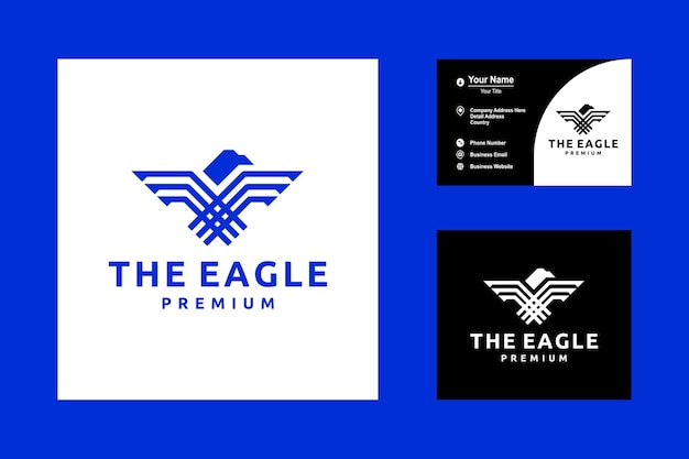 Vector Illustration of Eagle Falcon and Wing Icon Logo Vector Design Inspiration