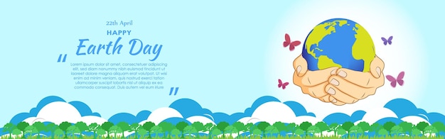 Vector illustration for Earth day banner