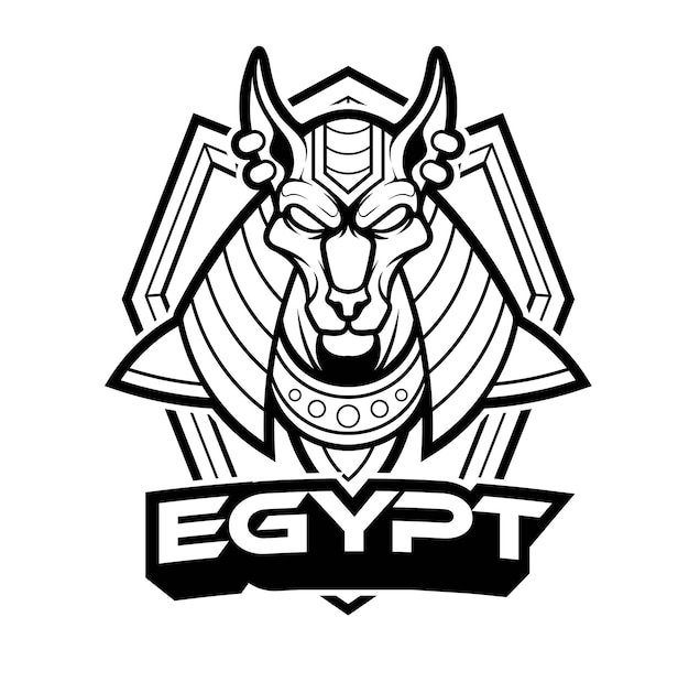 Vector illustration of egyptian logo template