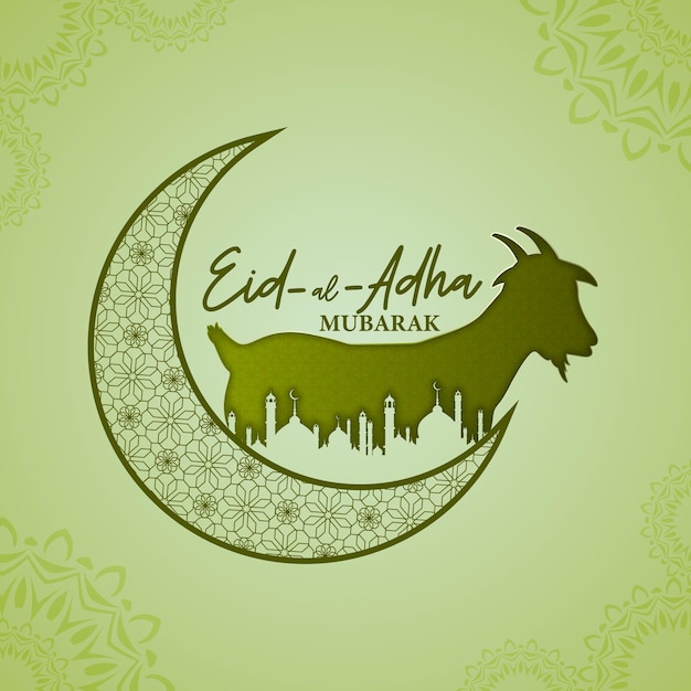 Vector vector illustration of eid al adha mubarak social media banner