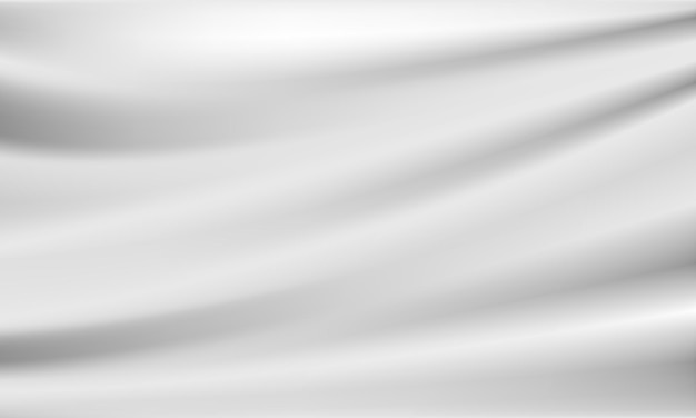 Vector vector illustration of empty white cloth banner