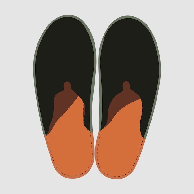 Vector illustration of female morning shoes