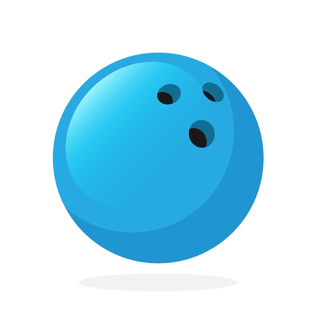 Vector illustration in flat style Bowling ball Sports equipment