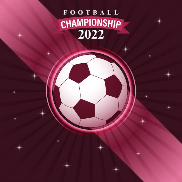 Vector illustration for football World Cup banner template