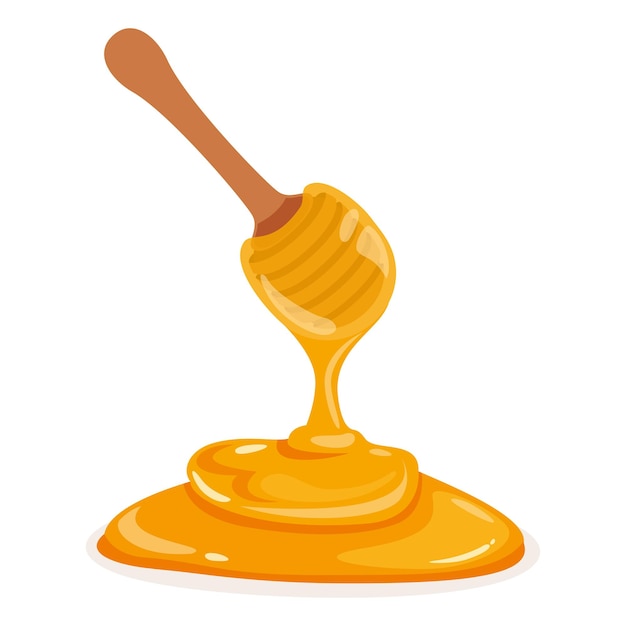 Vector Illustration Of Fresh Honey