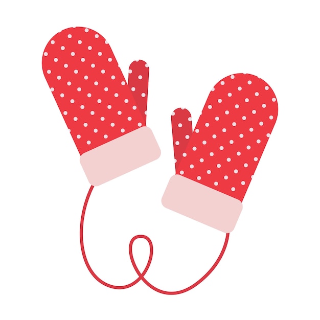 Vector illustration of glove and winter logo Collection of glove red white for men women and children and equipment vector icon for stock