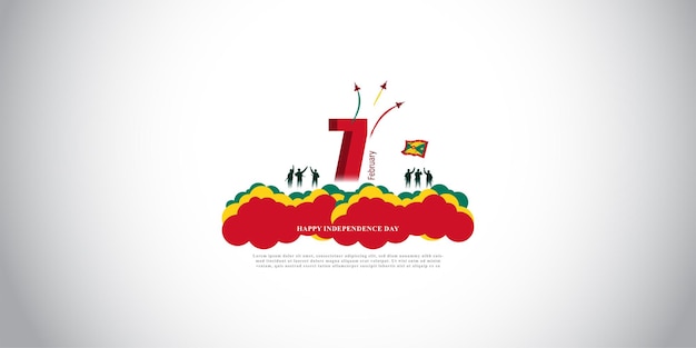 Vector illustration for Grenada independence day