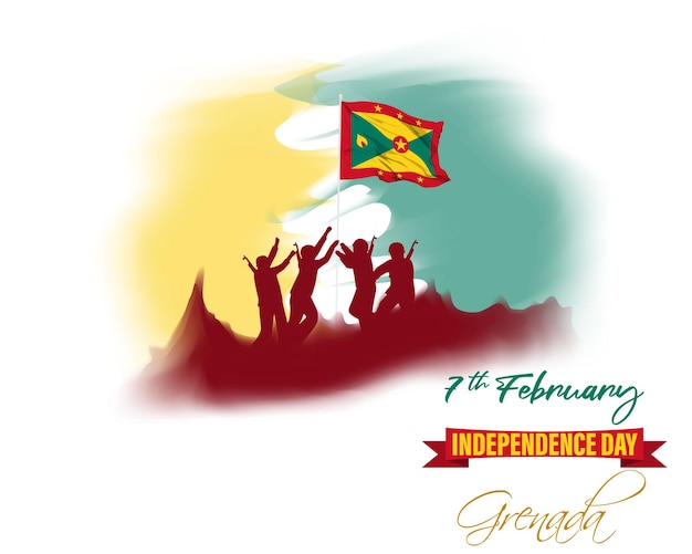 Vector illustration for Grenada independence day