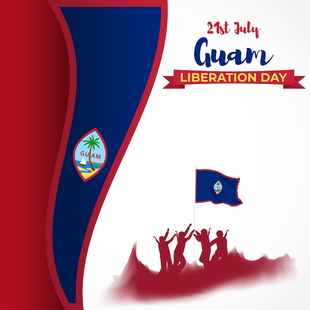 Vector illustration for Guam Liberation Day