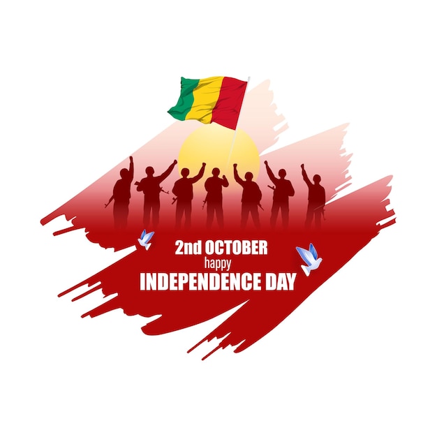 Vector illustration for Guinea Independence Day