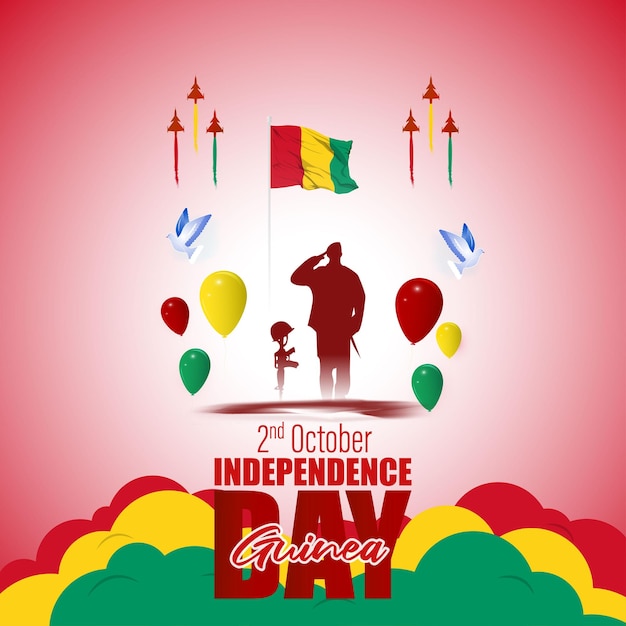 Vector illustration for Guinea Independence Day