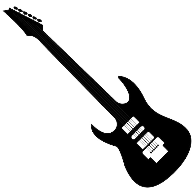 vector illustration of a guitar on a transparent background