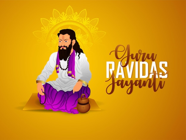 Vector illustration of guru ravidas jayanti