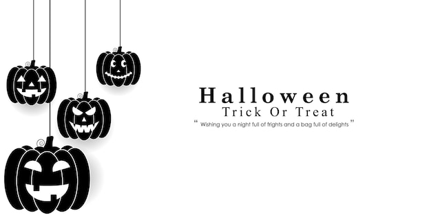 Vector illustration of Halloween festival banner greeting