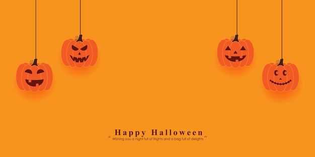 Vector illustration of Halloween festival banner greeting