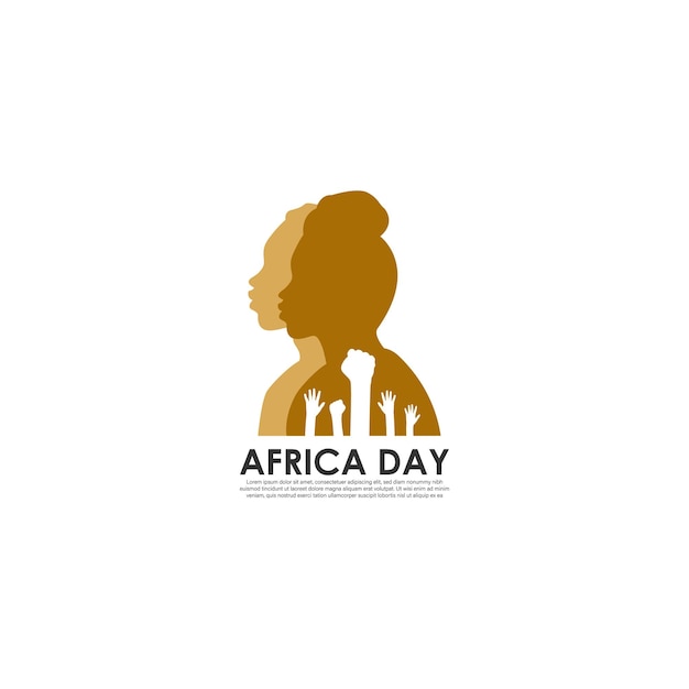 Vector illustration of Happy Africa Day banner