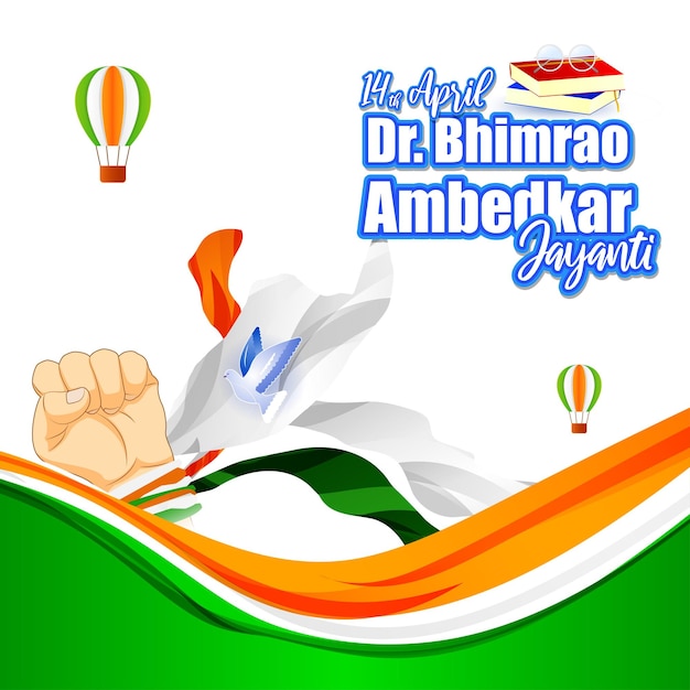 Vector illustration for Happy Dr Bhimrao Ambedkar Jayanti