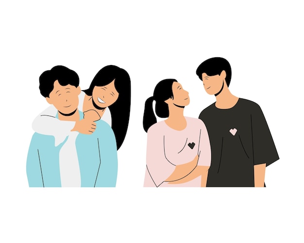 Vector illustration of happy family