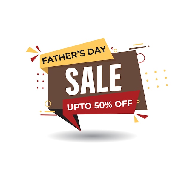 Vector illustration for Happy Father's day Sale banner