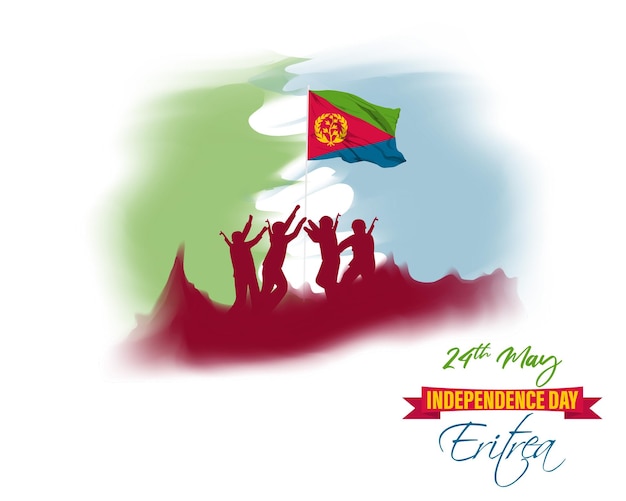 Vector illustration for Happy Independence day Eritrea