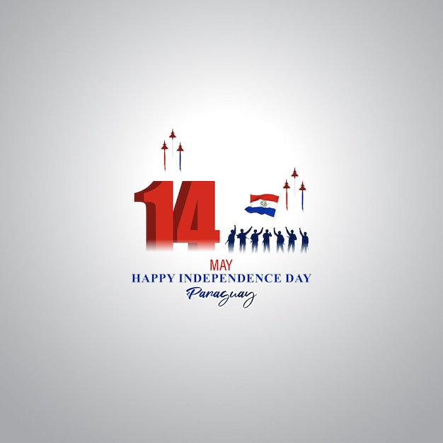 Vector illustration for Happy Independence Day Paraguay