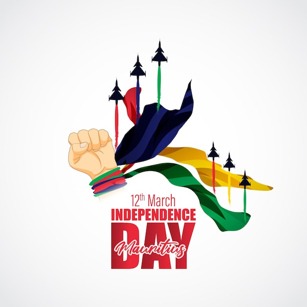 Vector illustration for happy Mauritius independence day