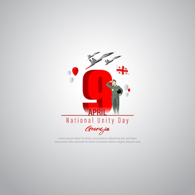 Vector illustration for happy National union day Georgia