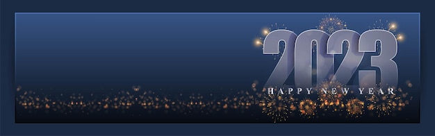 Vector illustration for Happy New year 2023 background poster banner flyer card