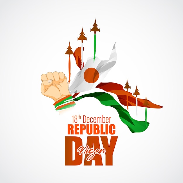 Vector illustration of happy Niger republic day