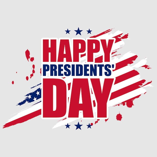 Vector illustration for happy president day