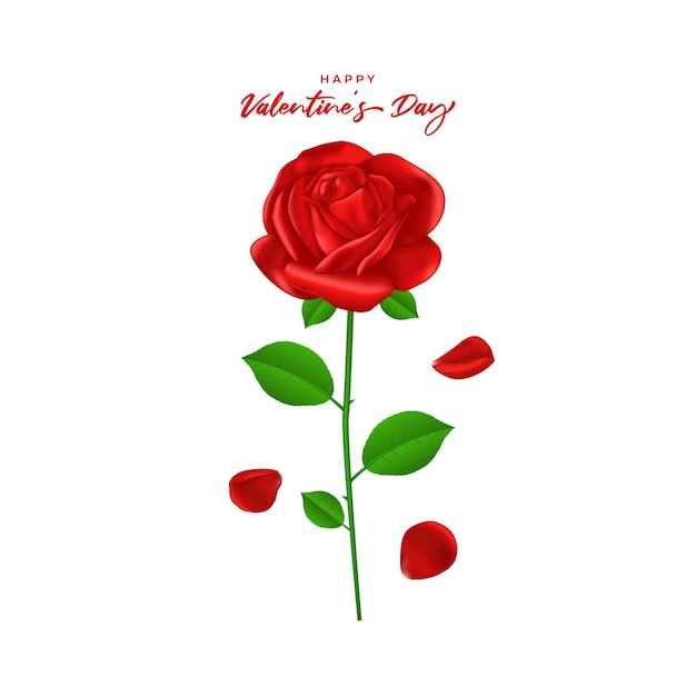 Vector illustration of Happy Valentine's Day concept greeting