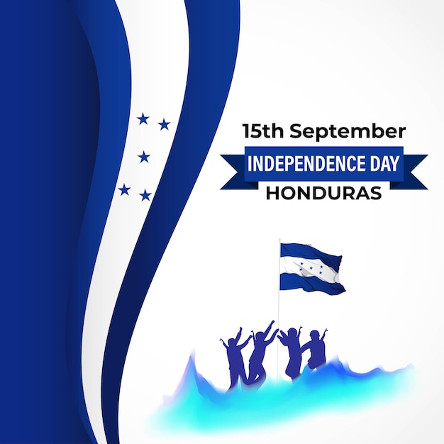 Vector illustration of Honduras Independence Day