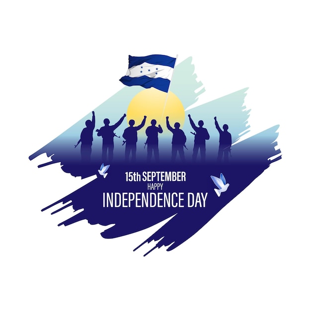 Vector illustration of Honduras Independence Day