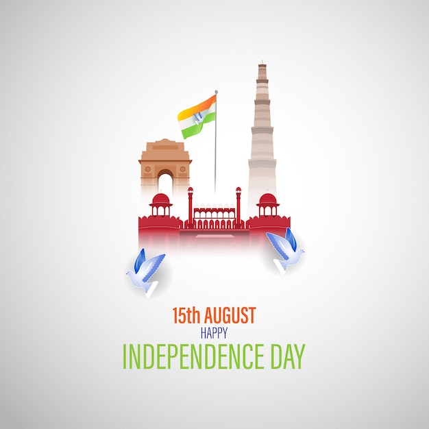 Vector illustration for Indian Independence Day