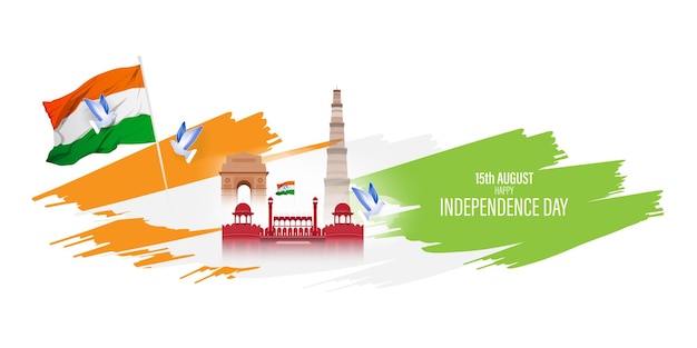 Vector illustration for Indian Independence Day