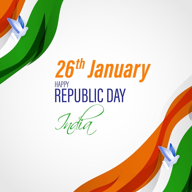 Vector illustration of Indian Republic Day banner