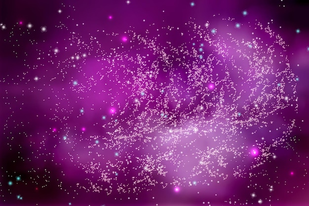 Vector illustration of the infinite universe and Milky Way