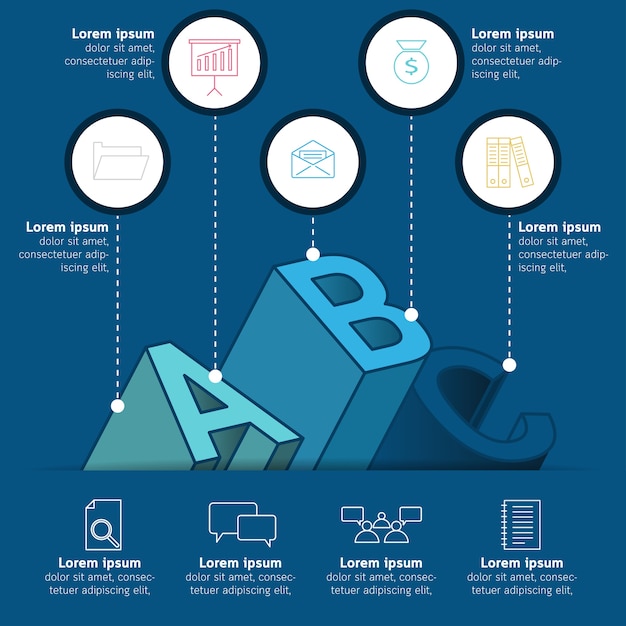 Vector illustration infographic presentation concept.