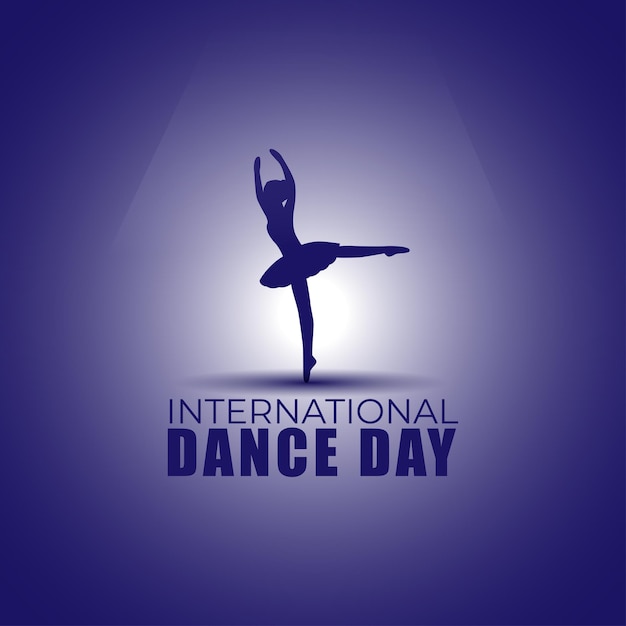 Vector illustration of International Dance Day social media feed template