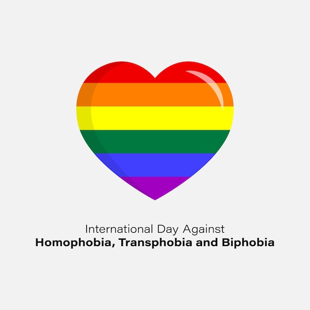 Vector illustration for International Day against Homophobia Transphobia and Biphobia