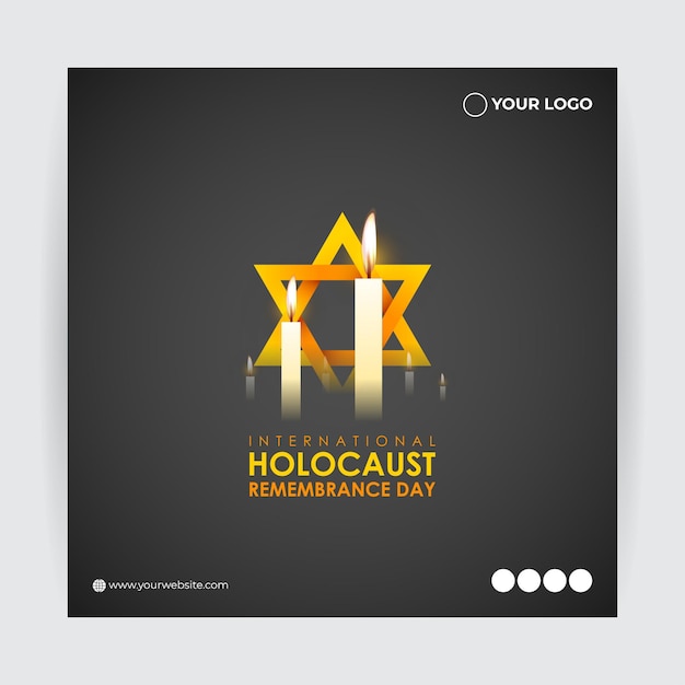 Vector illustration for International Holocaust Remembrance Day 27 January