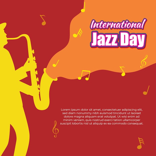 Vector illustration for International Jazz Day