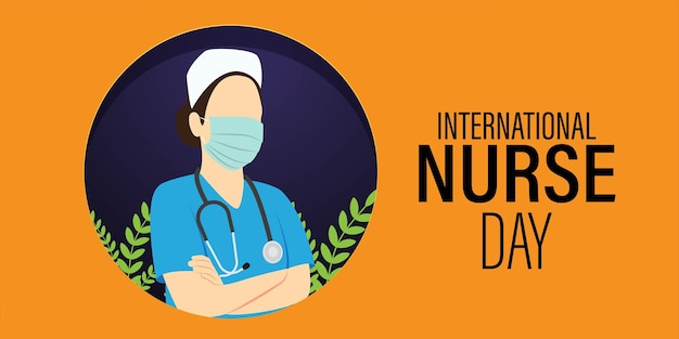 Vector illustration for International Nurse Day banner