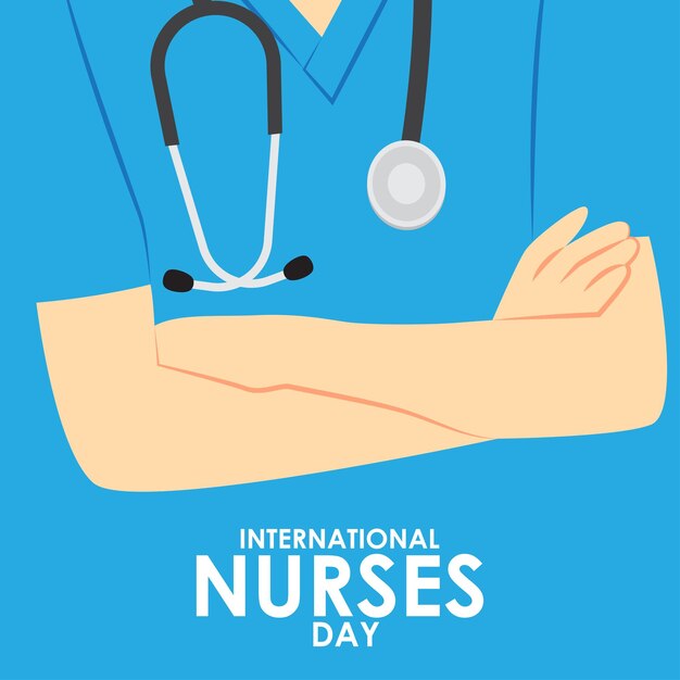 Vector illustration of International Nurses Day 12 May