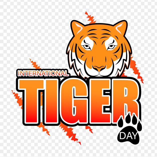 Vector vector illustration of international tiger day social media feed template